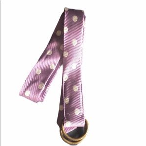 J. Crew preppy silk D-ring belt